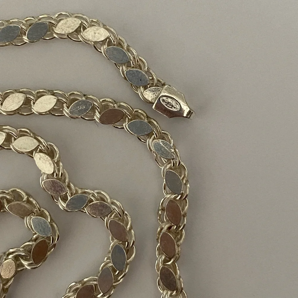 925 silver 23.5” 4mm handmade chain necklace Unisex